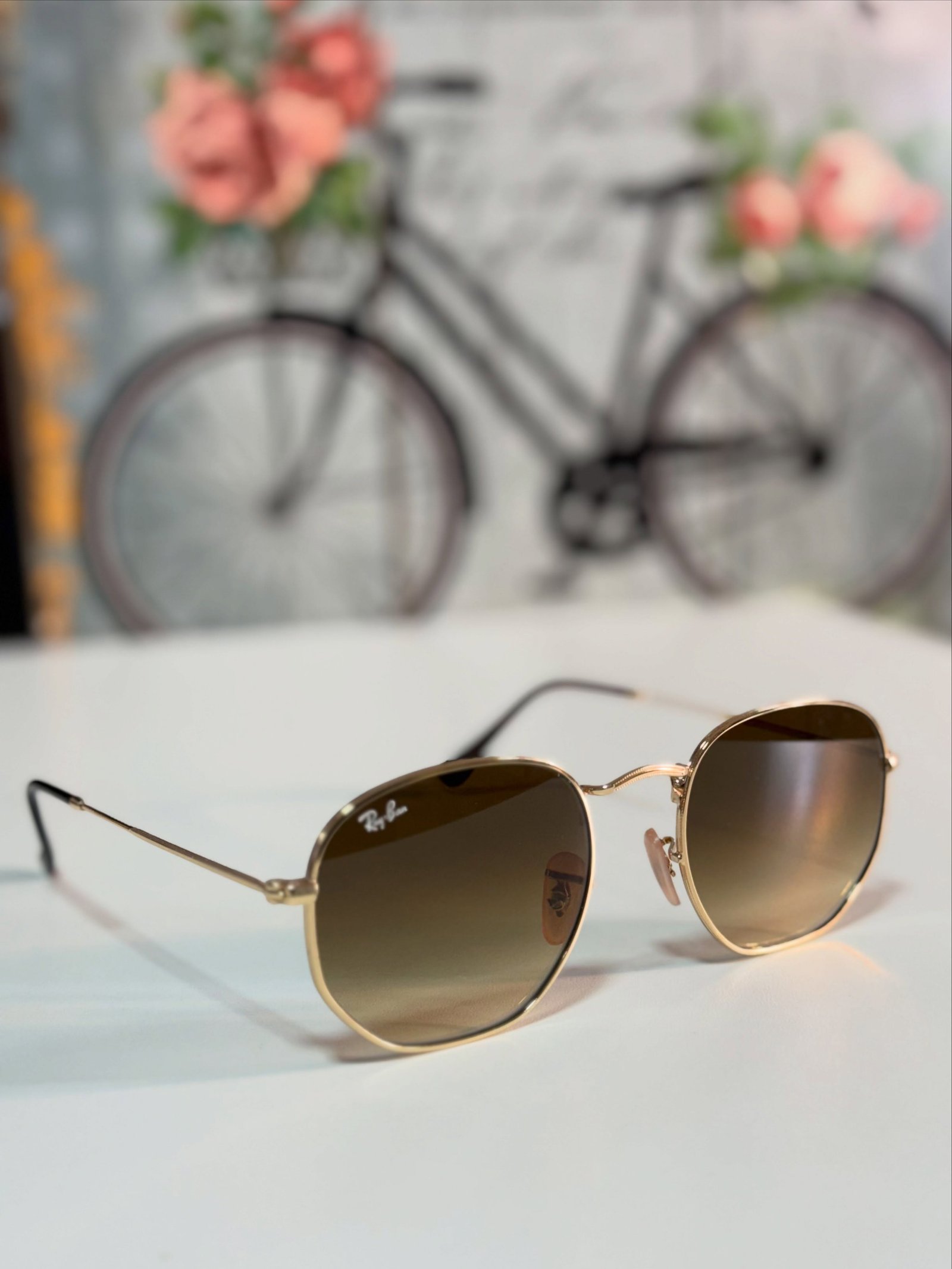 Óculos de Sol Ray-Ban Metal Gold - Imagem 1